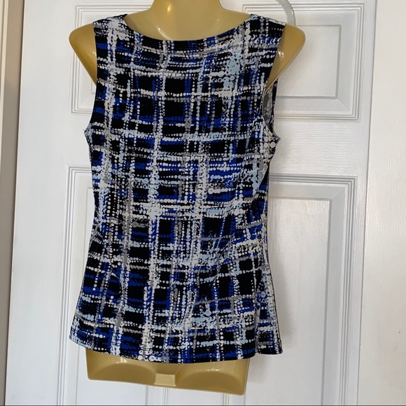 Calvin Klein sleeveless drape neck top Sz S - Picture 4 of 5